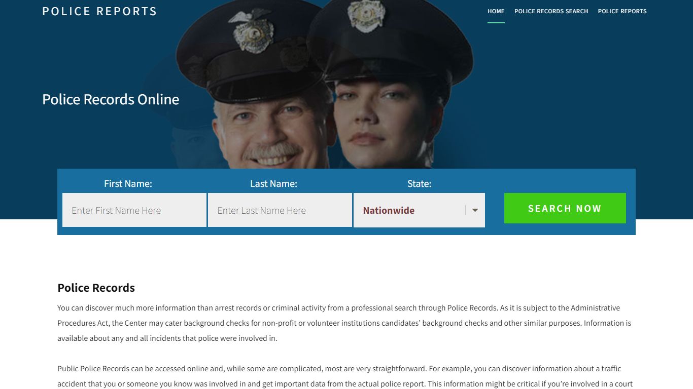 Police Records | Get Instant Reports On People